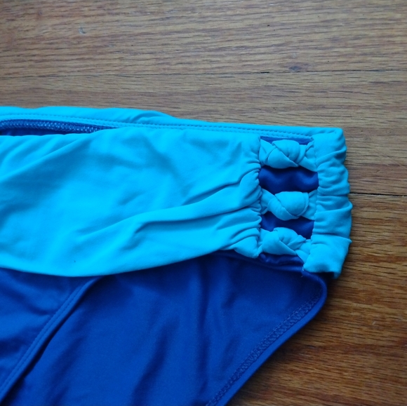 EUC Ladies Blue Two-Piece Ralph Lauren Bikini Swimsuit 12 - Picture 7 of 13